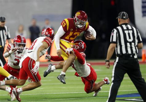Game summary of the Utah Utes vs. USC Trojans NCAAF game, final score 47-24, from 3 December 2022 on ESPN (AU).